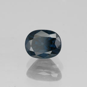 Espinélio azul natural 1,13ct, corte oval, VS