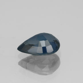 Espinélio azul natural 1,38ct, formato de pêra, VVS
