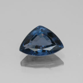 Espinélio azul natural 1,39ct, trillion, VVS-VS