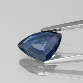 Espinélio azul natural 1,39ct, trillion, VVS-VS