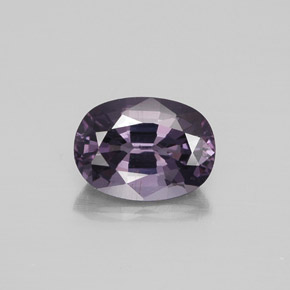 Espinélio roxo médio Natural 1.41ct, Corte Oval, VS-SI