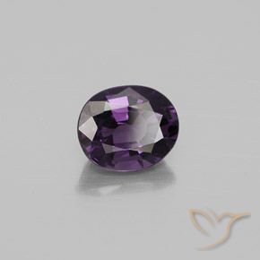 Espinélio Roxo profundo Natural 1.10ct, oval, VVS-VS