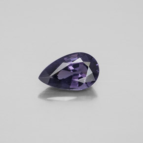 Espinélio azul natural 1,36ct, formato de pêra, VVS