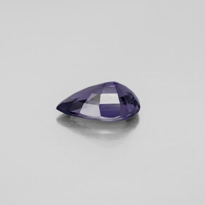 Espinélio azul natural 1,36ct, formato de pêra, VVS