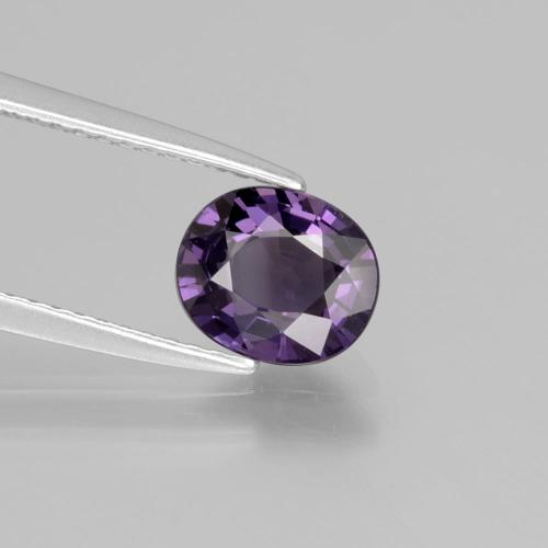 Espinélio uva violeta Natural 1.27ct, Corte Oval, VS