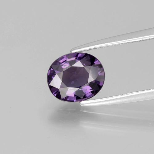 Espinélio uva violeta Natural 1.27ct, Corte Oval, VS