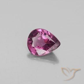 Espinélio Roxo médio-escuro Natural 1.03ct, Formato de pêra, VS
