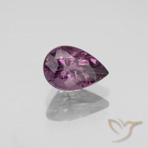 Espinélio Roxo escuro Natural 1.36ct, Formato de pêra, VS