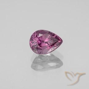 Espinélio Roxo profundo Natural 1.06ct, Formato de pêra, VVS