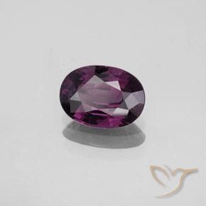 Espinélio Roxo profundo Natural 1.36ct, oval, VVS