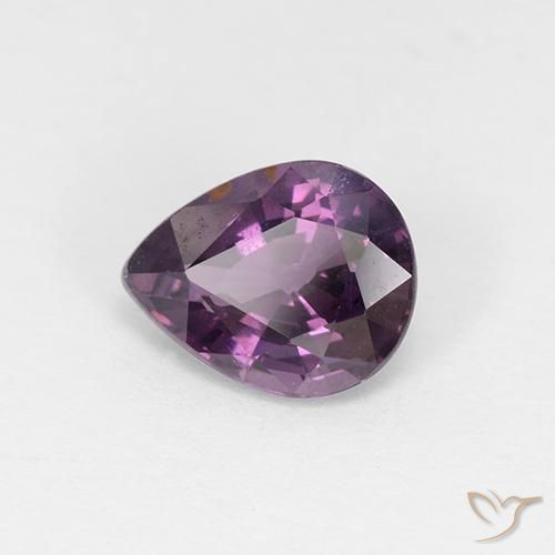 Espinélio Roxo profundo Natural 1.17ct, Formato de pêra, VS-SI