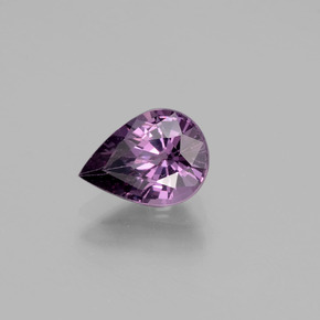 Espinélio roxo natural 1,33ct, formato de pêra, VS