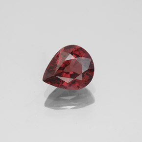 Espinélio vermelho natural 1,33ct, formato de pêra, VVS-VS
