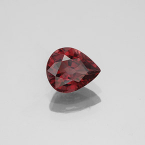 Espinélio vermelho natural 1,33ct, formato de pêra, VVS-VS