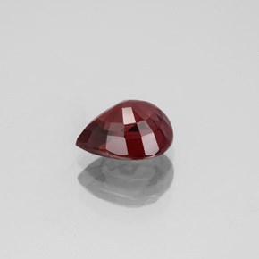 Espinélio vermelho natural 1,33ct, formato de pêra, VVS-VS