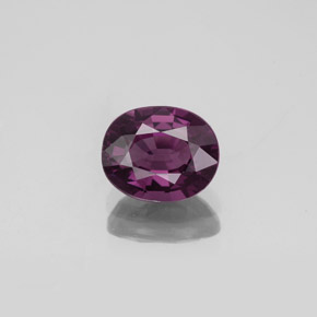 Espinélio roxo natural 1,40ct, corte oval, VS