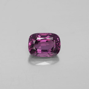 Espinélio violeta natural 1,16ct, almofada cortada, VS