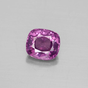 Espinélio rosa natural 1,18ct, almofada cortada, VS