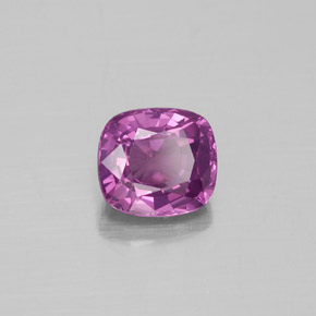 Espinélio rosa natural 1,18ct, almofada cortada, VS