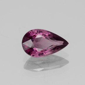 Espinélio roxo natural 1,27ct, formato de pêra, VS