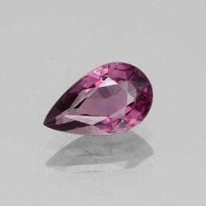 Espinélio roxo natural 1,27ct, formato de pêra, VS