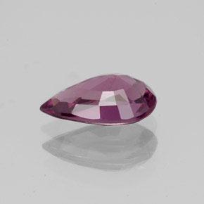 Espinélio roxo natural 1,27ct, formato de pêra, VS