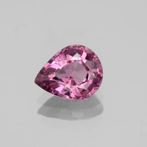 Espinélio rosa natural 1,20ct, formato de pêra, VS