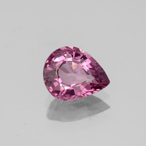 Espinélio rosa natural 1,20ct, formato de pêra, VS