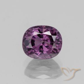 Espinélio roxo natural 1,27ct, corte oval, VVS-VS