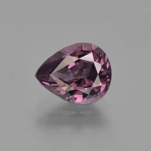 Espinélio roxo natural 1,33ct, formato de pêra, VVS