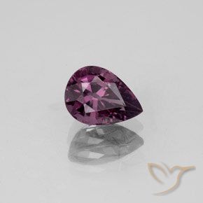Espinélio vinho roxo Natural 1.19ct, Formato de pêra, VVS