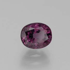 Espinélio roxo natural 1,19ct, corte oval, VVS