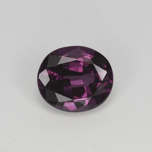 Espinélio roxo natural 1,13ct, corte oval, VS