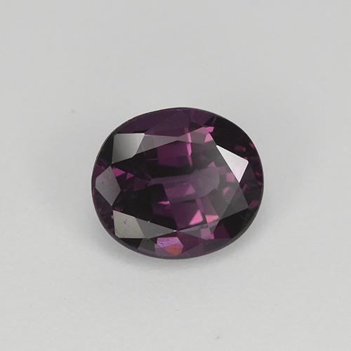Espinélio roxo natural 1,13ct, corte oval, VS