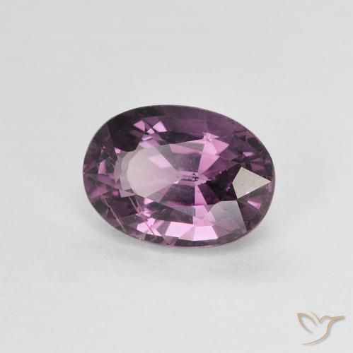 Espinélio Roxo escuro Natural 1.35ct, Corte Oval, VS-SI