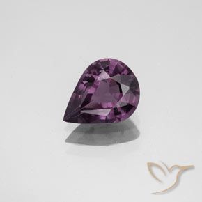 1.34ct Natural uva roxa Espinélio, Formato de pêra, VS