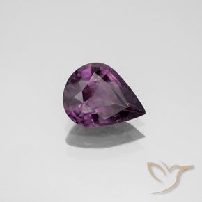 Espinélio uva roxa Natural 1.34ct, Formato de pêra, VS