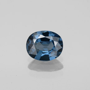Espinélio azul natural 0,83ct, corte oval, VVS-VS