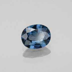Espinélio azul natural 0,83ct, corte oval, VVS-VS