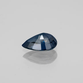 Espinélio azul natural 0,95ct, formato de pêra, SI