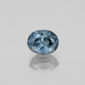 Espinélio azul natural 1,20ct, corte oval, VVS