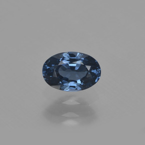 Espinélio azul natural 0,74ct, corte oval, VS