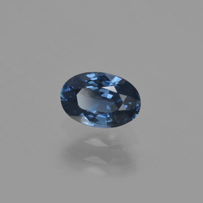 Espinélio azul natural 0,74ct, corte oval, VS