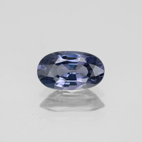 Espinélio azul natural 1,28ct, corte oval, VVS