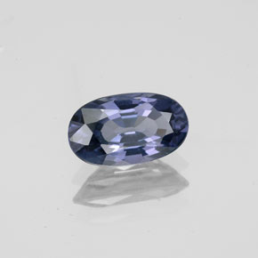 Espinélio azul natural 1,28ct, corte oval, VVS