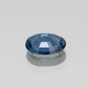 Espinélio azul natural 1,22ct, corte oval, VS