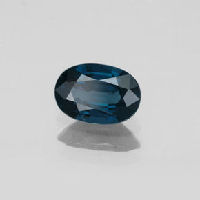 Espinélio azul natural 1,14ct, corte oval, VS-SI