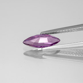 Espinélio violeta natural 1,01ct, marquise, VS