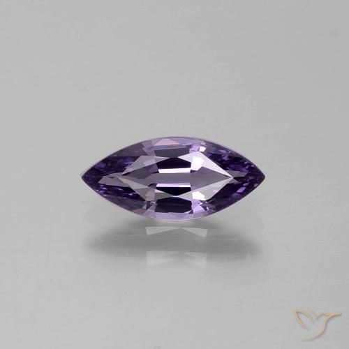 Espinélio violeta natural 0,98ct, marquise, VVS-VS