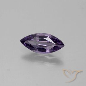 Espinélio violeta natural 0,98ct, marquise, VVS-VS